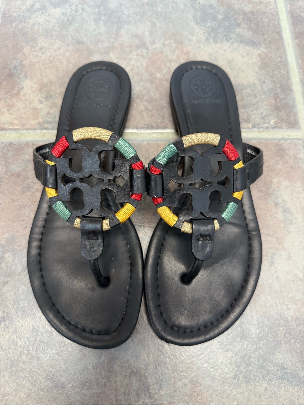 Tory Burch Miller Embroidered Sandals